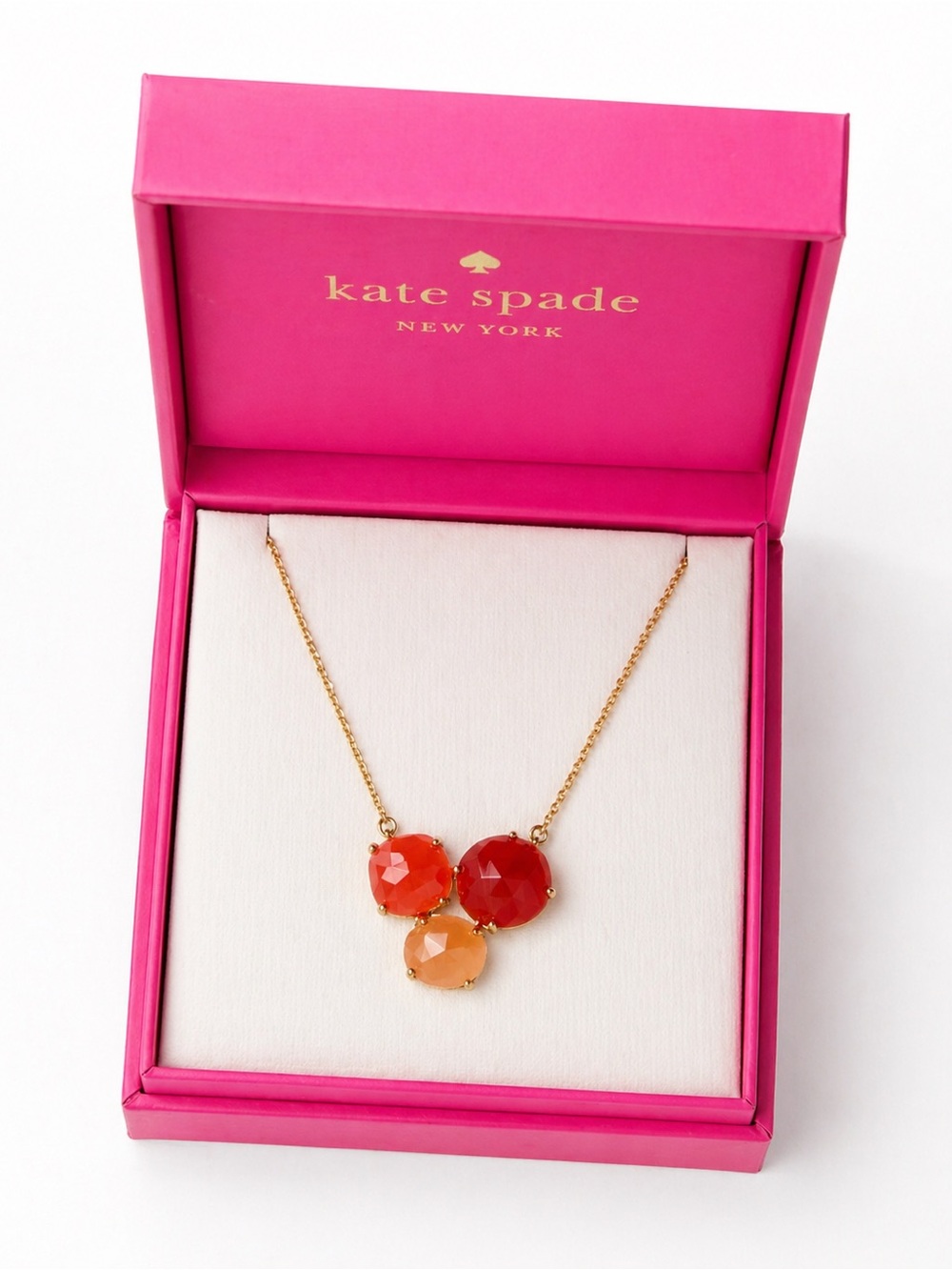 Kate Spade Peachy Trio Pendant Necklace